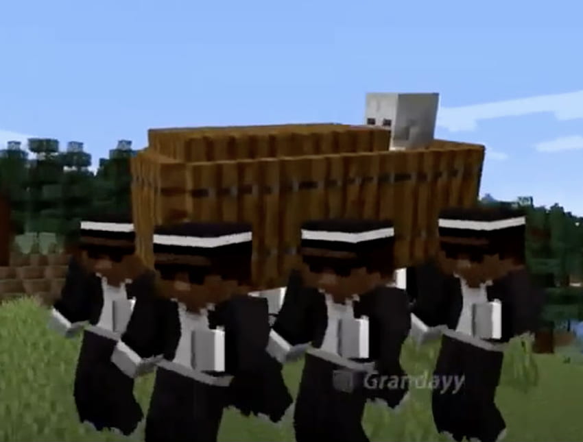 Minecraft Coffin Dance Guys Meme HD wallpaper