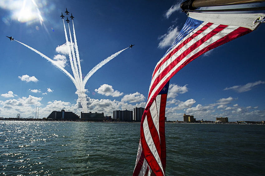 สหรัฐอเมริกา, ทหาร, ธงชาติอเมริกัน, เครื่องบินทหาร, ธันเดอร์เบิร์ด วอลล์เปเปอร์ HD