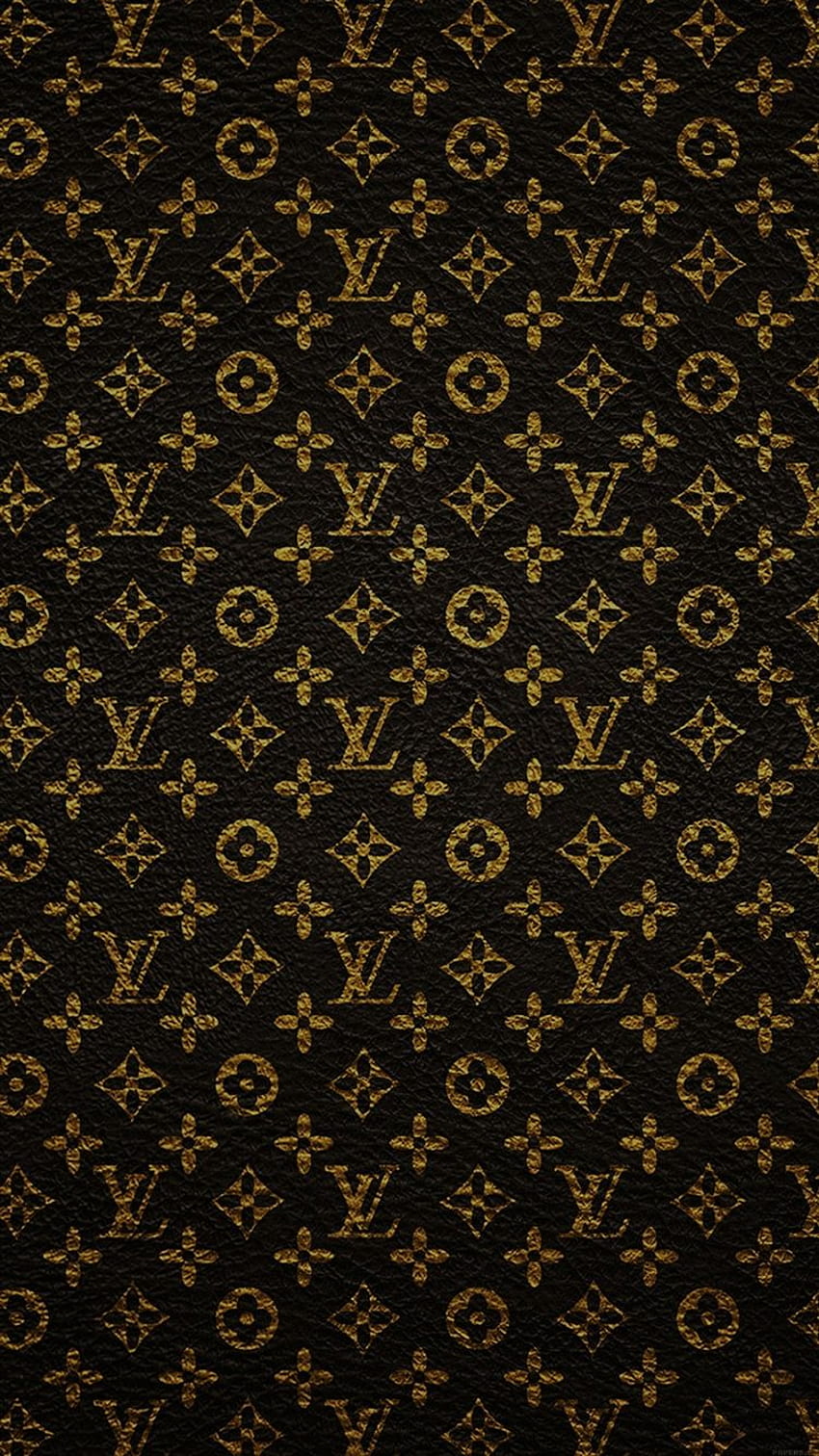 Louis Vuitton Dark Pattern Art iPhone 8, Black Louis Vuitton HD phone wallpaper