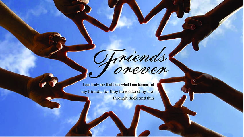 Best Friends Forever Background, I Love My Friends HD wallpaper