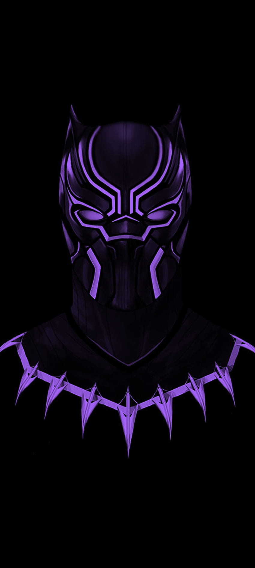 Black Panther, purple black panther HD phone wallpaper