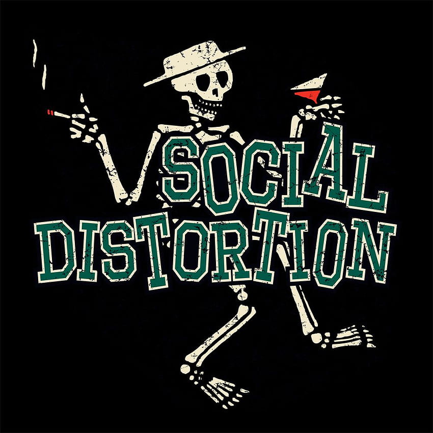 Social Distortion Logo Социално изкривяване HD тапет за телефон