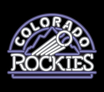 Colorado Rockies (Purple): Logo Pattern - MLB Peel & Stick Wallpaper 24” x 10’ 21 SF