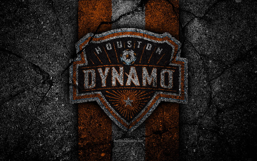 Houston Dynamo FC, MLS, asphalt texture, Conference HD wallpaper