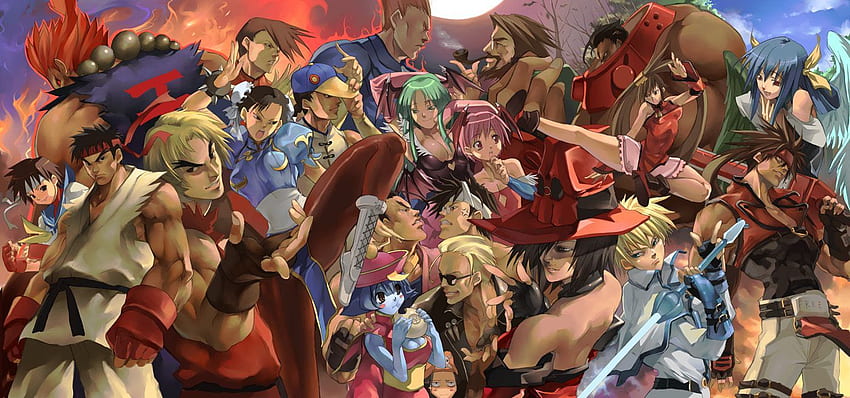 Street Fighter vs Guilty Gear :D. Street fighter HD wallpaper