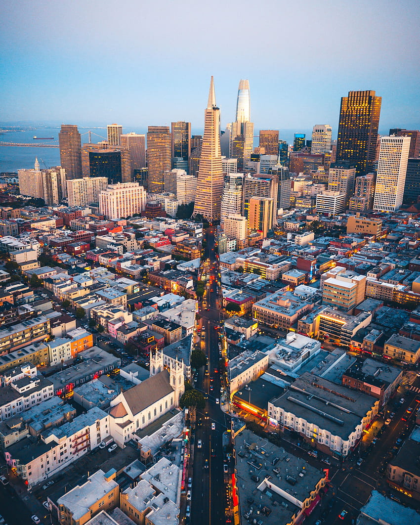 Cities, Usa, City, View From Above, Overview, Review, United States, Megapolis, Megalopolis, San Francisco HD phone wallpaper