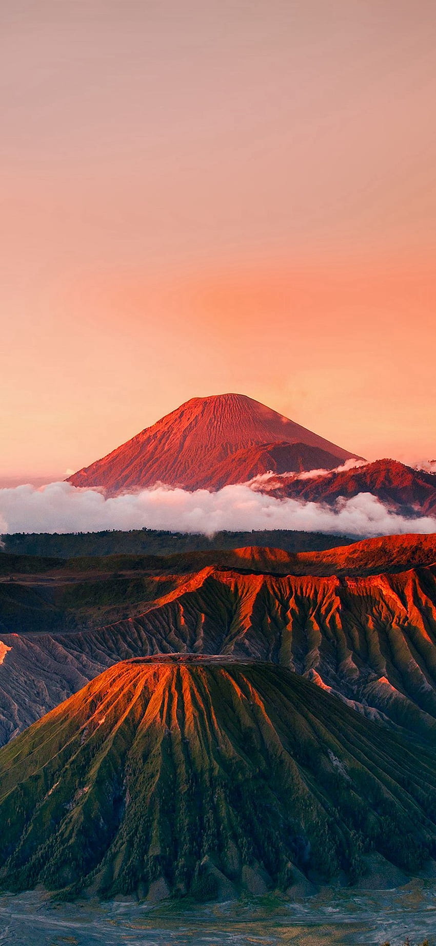 Kızıl Dağ Bulut Harika Doğa HD telefon duvar kağıdı