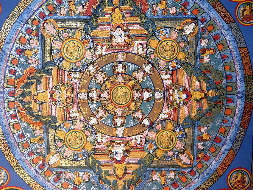 Buddhist Mandala, Tibetan Buddha HD wallpaper
