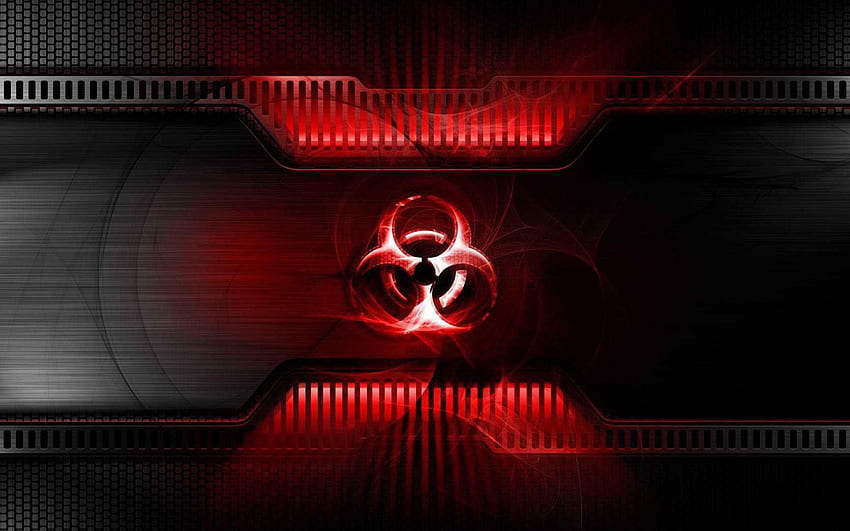 .wiki Biohazard Symbol PIC WPB0014942, Red Toxic HD wallpaper