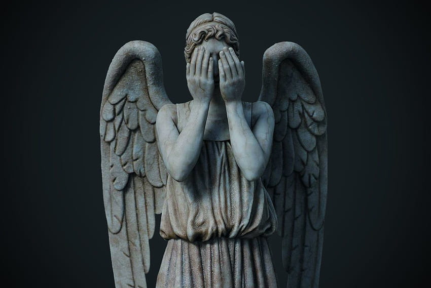 Плачещ ангел, който се движи (207,2 KB), Плачещи ангели HD тапет