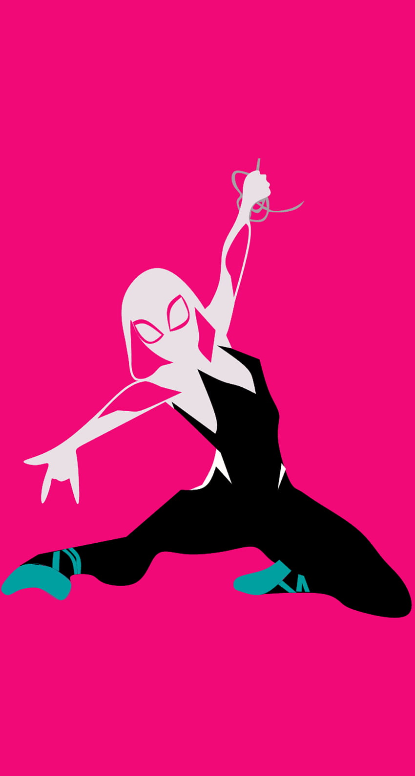 Spider Man Into The Spider Verse Minimalist, Pink Spiderman HD phone  wallpaper | Pxfuel
