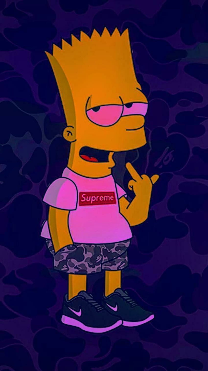 Simpson iphone, personaggi dei cartoni animati tristi Sfondo del telefono HD
