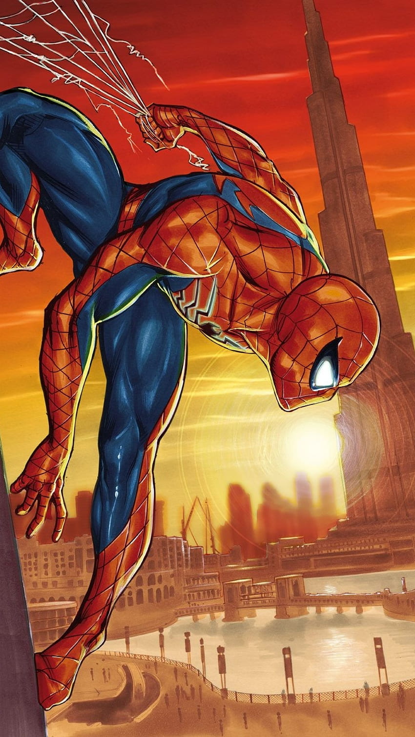 Spiderman Komiks, Spiderman Tapeta na telefon HD