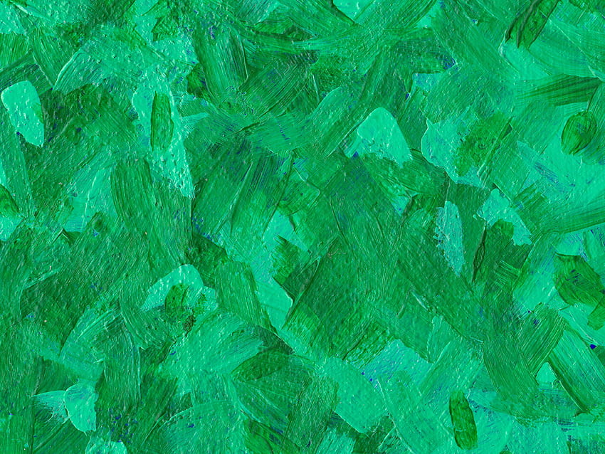 Fond de coup de pinceau vert acrylique abstrait (JPG), coups de pinceau Fond d'écran HD