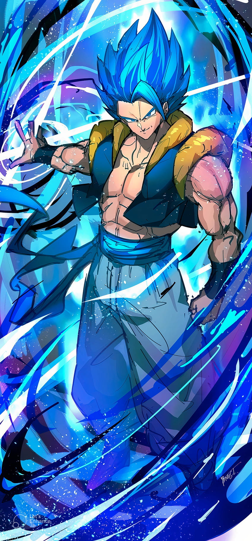 Gogeta SSJ Blue Wallpaper by Dielissart