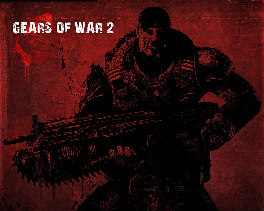 gears of war2 тъмният свят!!!, xbox360, видеоигра, gears of war, червено, игра, xbox, готино HD тапет