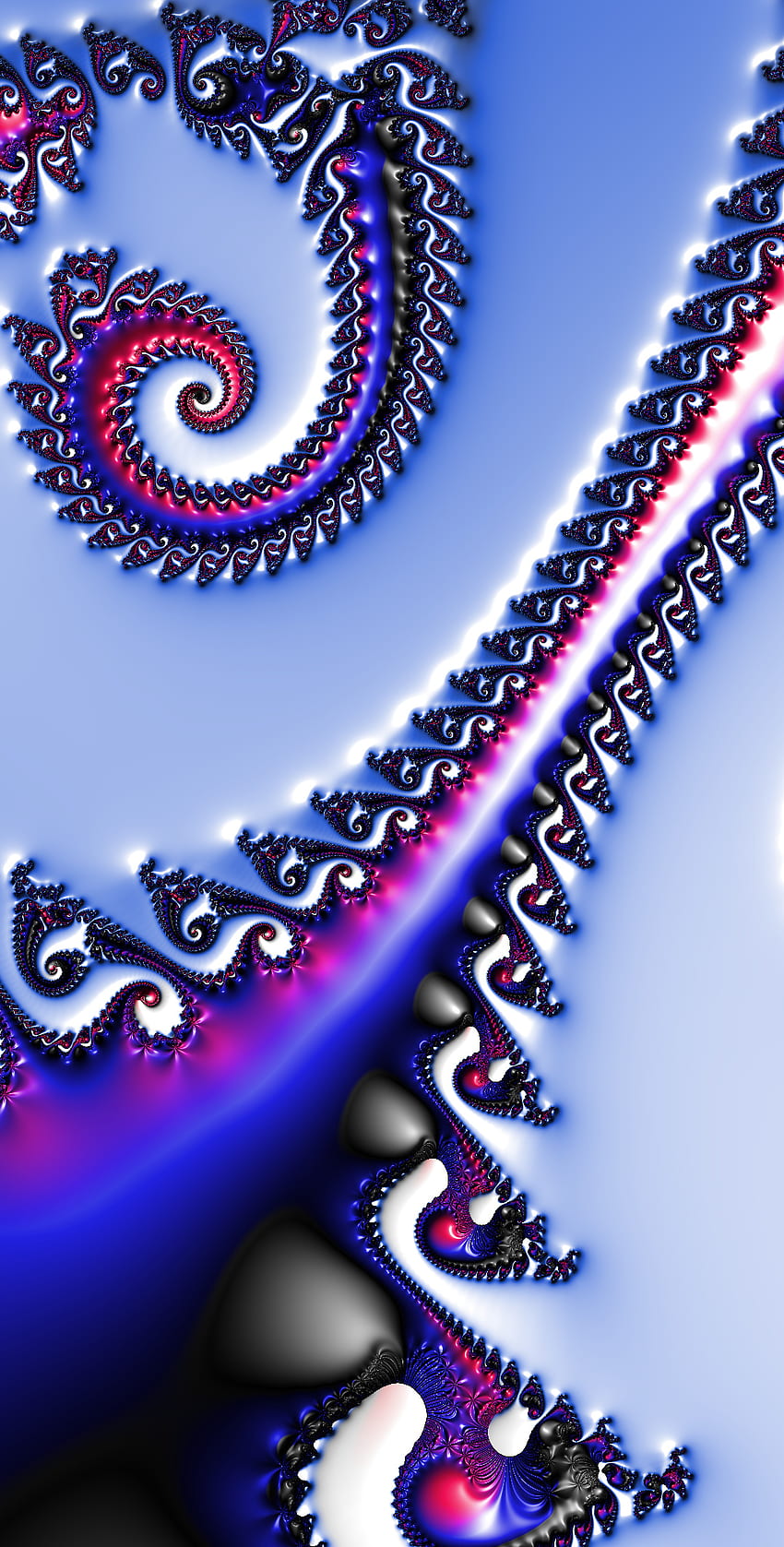 Zipped, fractal, abstract, digitalart HD phone wallpaper