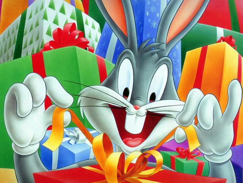 My - การ์ตูน : Bugs Bunny, Looney Tunes Christmas วอลล์เปเปอร์ HD
