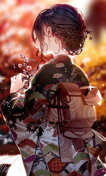 Buy GRACEART Japanese Kimono Anime Cosplay Costume Halloween Fancy Dress  Cherry Blossoms Pattern Robe with Frill Skirt for Girls and Women Online at  desertcartINDIA