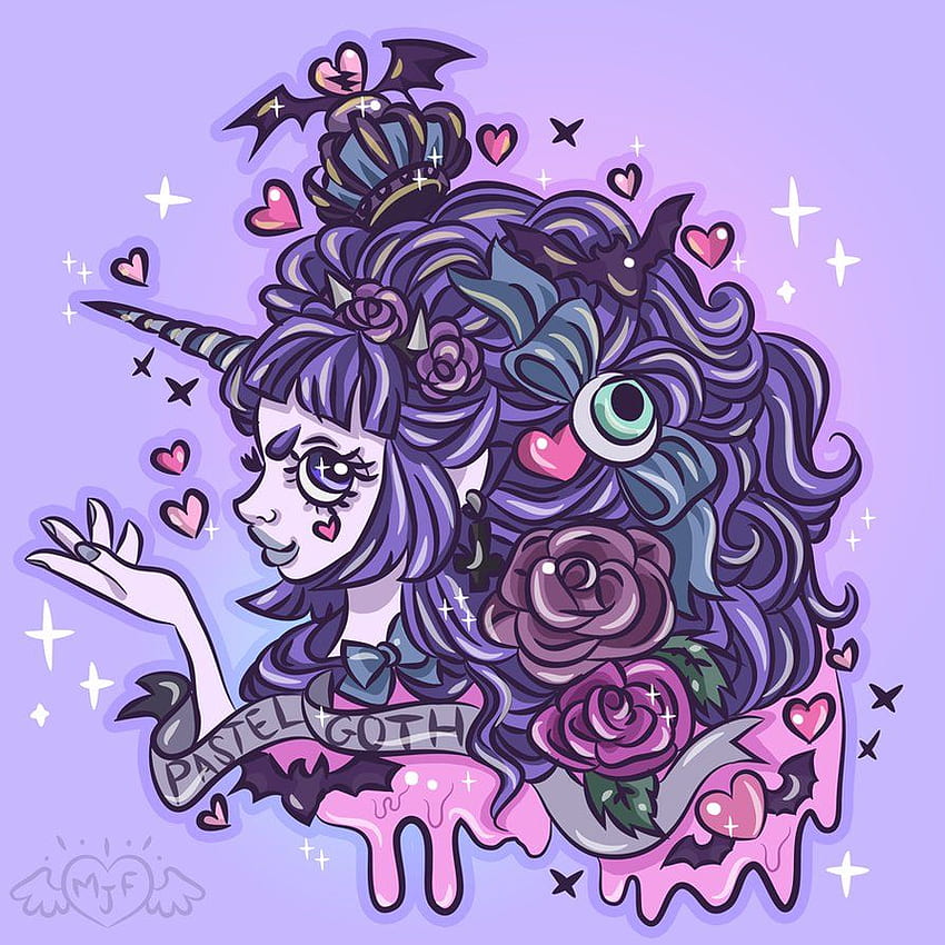 Pastel Goth Cute Background HD Png Download  vhv