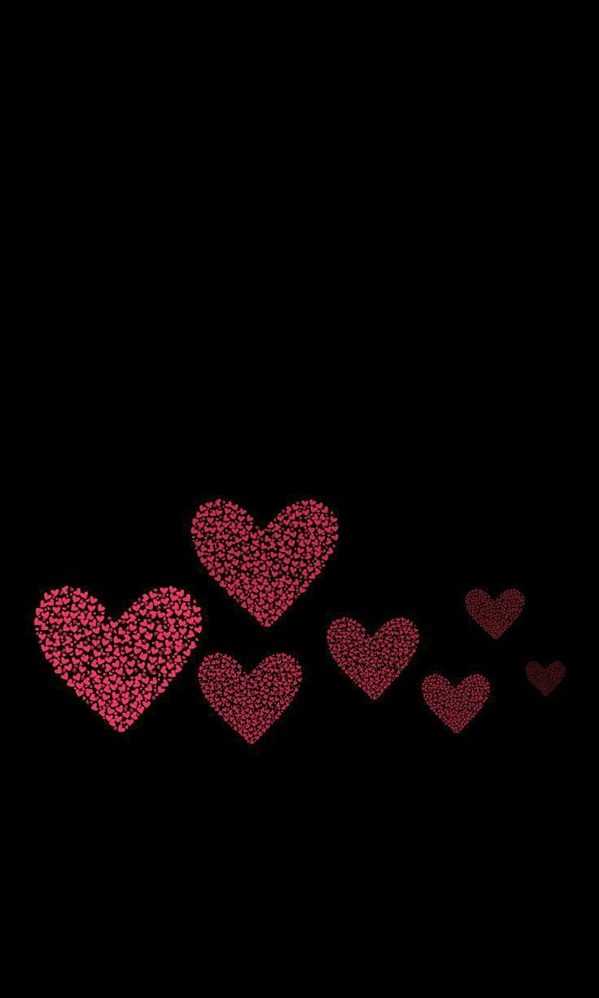 By Artist Unknown. .Cell Hearts, Love, Cute Black Heart HD phone wallpaper  | Pxfuel