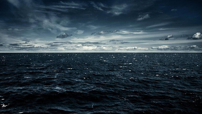 atlantic ocean, Night Ocean HD wallpaper