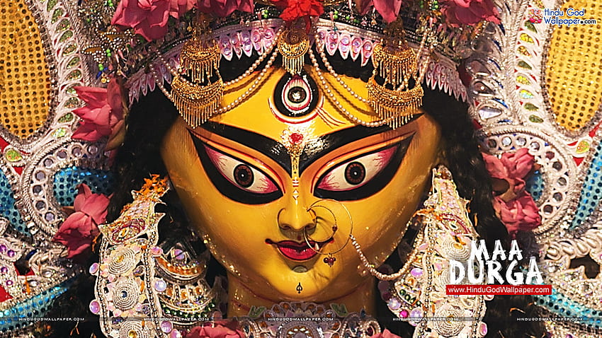 Maa Durga Eyes . Durga Maaer Chokh Eyes HD wallpaper