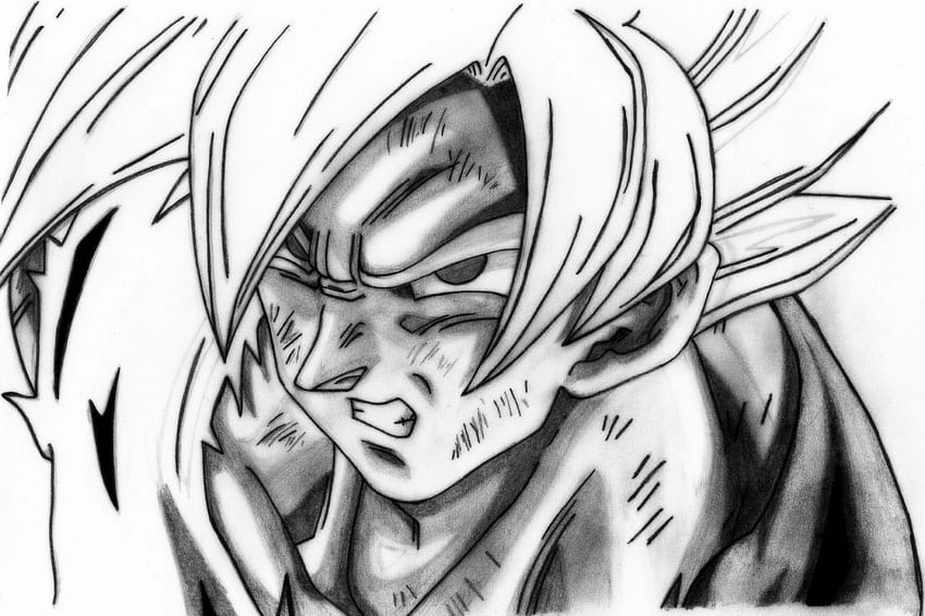 dibujo de goku, dibujo de goku fondo de pantalla