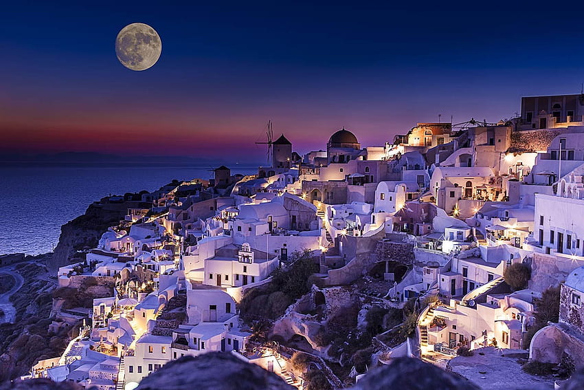 Гърция. Почивка на гръцки острови, Гърция, Санторини гърция, Корфу Гърция HD тапет