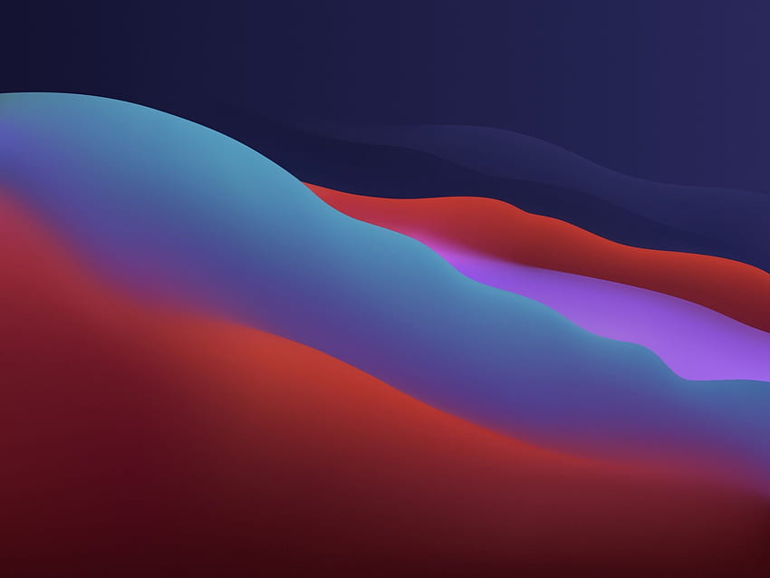 Macos Big Sur Apple Layers Fluidic Colorful Dark Wwdc 2020