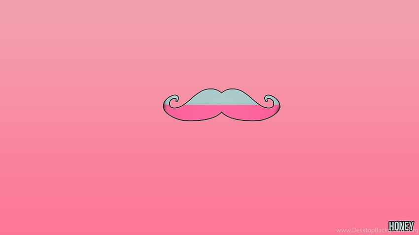 RePin : Mustache Domo Pink Mustache Background HD wallpaper | Pxfuel