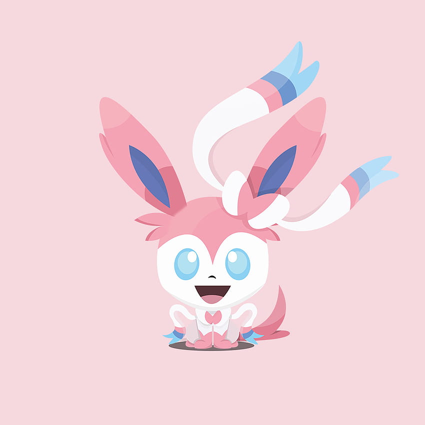 Download free Minimal Pink Sylveon Phone Wallpaper - MrWallpaper.com