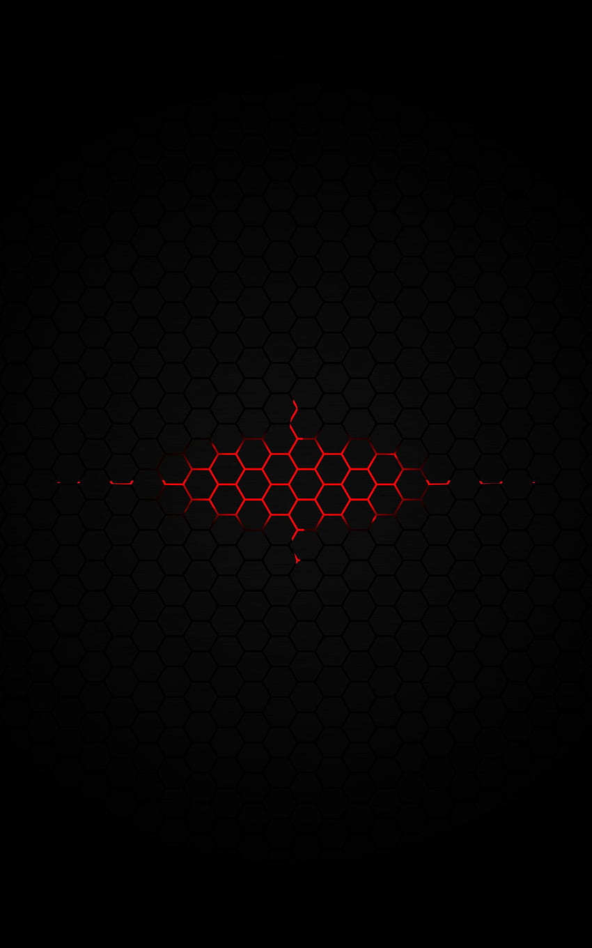 Red Hexagon, Black and Red Mobile HD phone wallpaper | Pxfuel