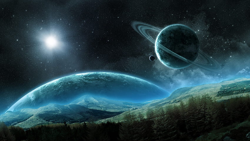 Planetas en el espacio ultraterrestre Ultra. fondo de pantalla