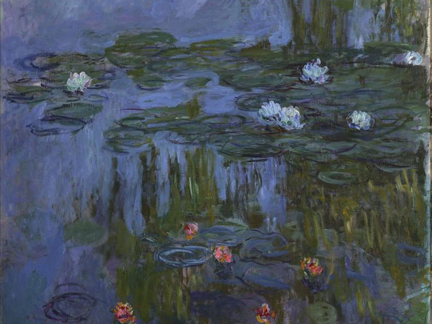 Nenúfares de Monet: Como as pinturas icônicas quase nunca, Claude Monet Nenúfares papel de parede HD