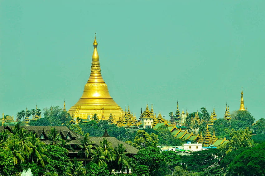 stock du myanmar, pagode shwedagon, yangon Fond d'écran HD