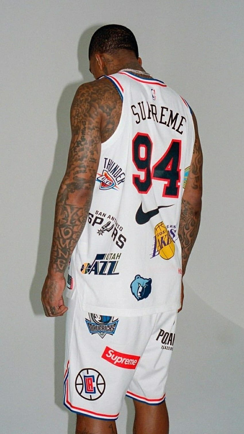 JR Smith Supreme Jersey . BASKETBALL. NBA, Nba fashion, Nike, Supreme ...