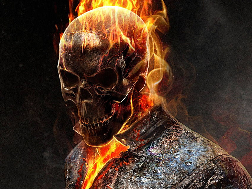 Ghost Rider en direct, Fire Skull Fond d'écran HD
