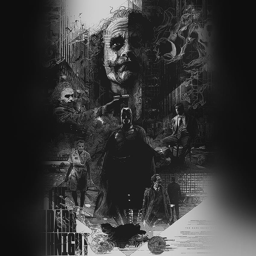 Joker Batman Poster Film Hero Illustration Art, Sad Batman HD phone wallpaper