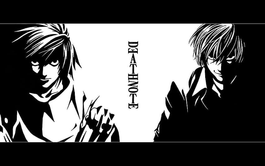 Deathnote , anime, Death Note, Yagami Light, Lawliet L HD duvar kağıdı