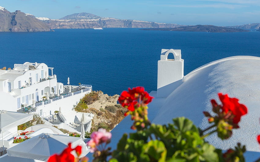 Cruising in the Aegean and the Greek islands, Romantic Greece HD wallpaper