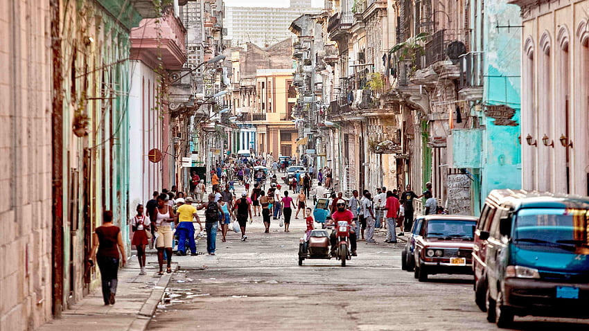 La Havane, Cuba, voiture / et arrière-plan mobile, voitures à Cuba Fond d'écran HD