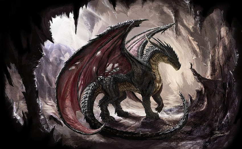 Avrupa Ejderhası. ejderhalar Dragon, Dragon Sanatı, Kara Ejder, Thunder Dragon HD duvar kağıdı