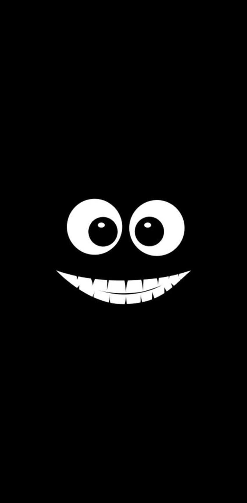 Czarny uśmiech, czarno-biały uśmiech Tapeta na telefon HD