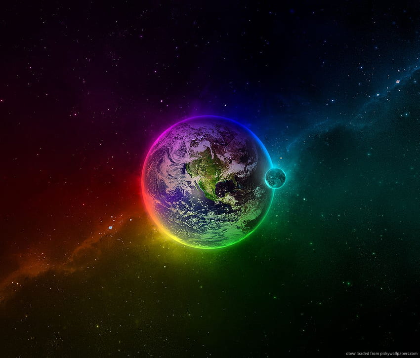 Galaxia arcoiris -, Galaxia arcoiris pastel fondo de pantalla