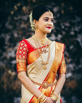Bridal Hairstyle Kerala Wedding HD wallpaper | Pxfuel