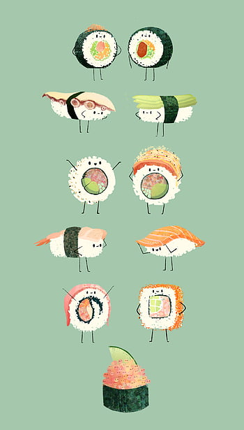 Tattoo uploaded by Alex Wikoff  Sleepy sushi via instagram  sashimirolltattooing sushi kawaii cute cartoon food colorful  SashaMezoghlian  Tattoodo