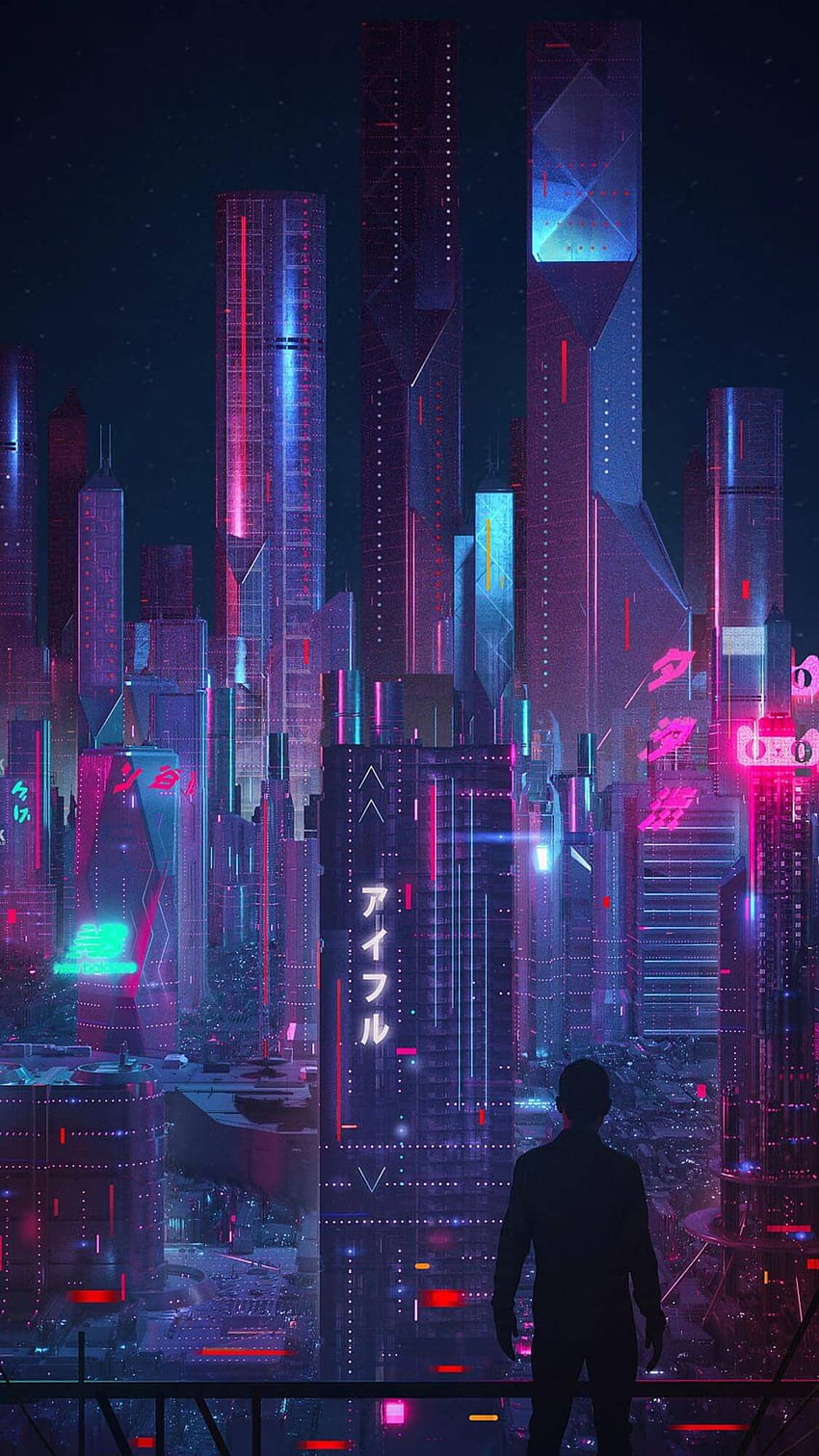 Cyberpunk Art Phone, Purple Cyberpunk HD phone wallpaper | Pxfuel