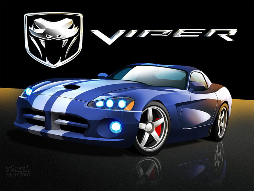 Dodge viper, vipère, esquive, voiture Fond d'écran HD