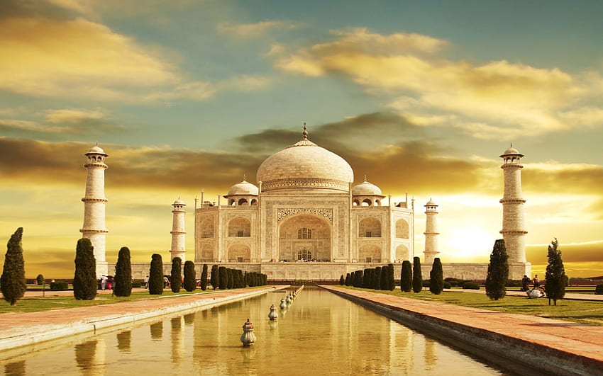 Paisaje, Arquitectura, Taj Mahal fondo de pantalla